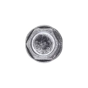 #12 x 1" Indented Hex Washer Head Number 3 Super Teks - Zinc - Image 2