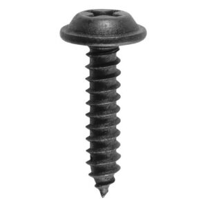 Phillips Flat Washer Head Tapping Screw 8 x 3/4" Black