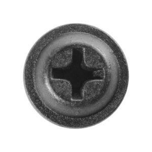 Phillips Flat Washer Head Tapping Screw 8 x 3/4" Black - Image 2