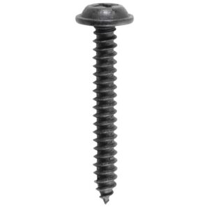 Phillips Flat Washer Head Tapping Screw 8 x 1-1/4" Black
