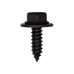 M6.3-1.81 x 20mm Hex Washer Head Sems - Black Polyseal