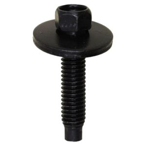 Hex Head Sems Body Bolt Black M6-1.0 x 28mm