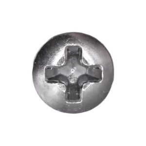 Phillips Oval Head Tapping Screw #6 x 3/4" Chrome - Image 2