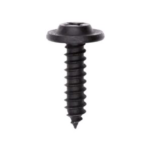 Phillips Flat Washer Head Tapping Screw #10 x 3/4" Black