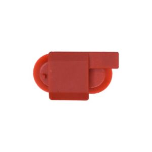GM Moulding Clip with Metal Reinforcement - Red Nylon - Image 2