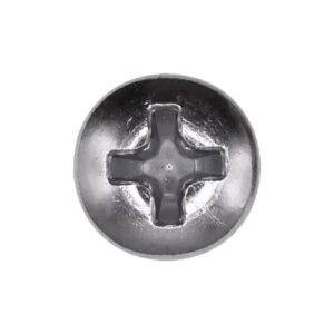 #8 x 3/4" Phillips Oval Head Tapping Screw Chrome - Image 2