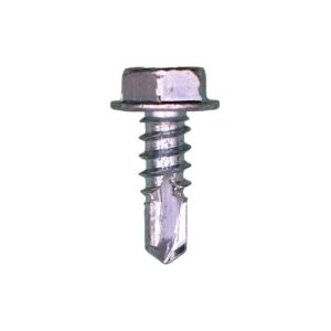 #8 x 1/2" Hex Washer Head Teks Tapping Screw Zinc
